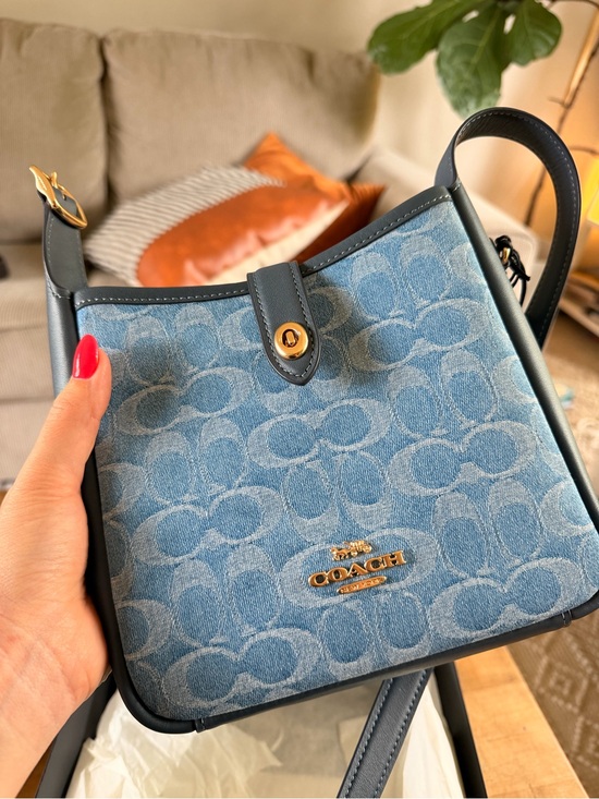 Coach Handbags - Coach Hadley Convertible Crossbody Bag
In Signature Denim